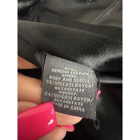 VTG Brooks Brothers Y2K Mens Black Leather Blazer M Old Money Quiet Luxury Layer - Picture 10 of 16